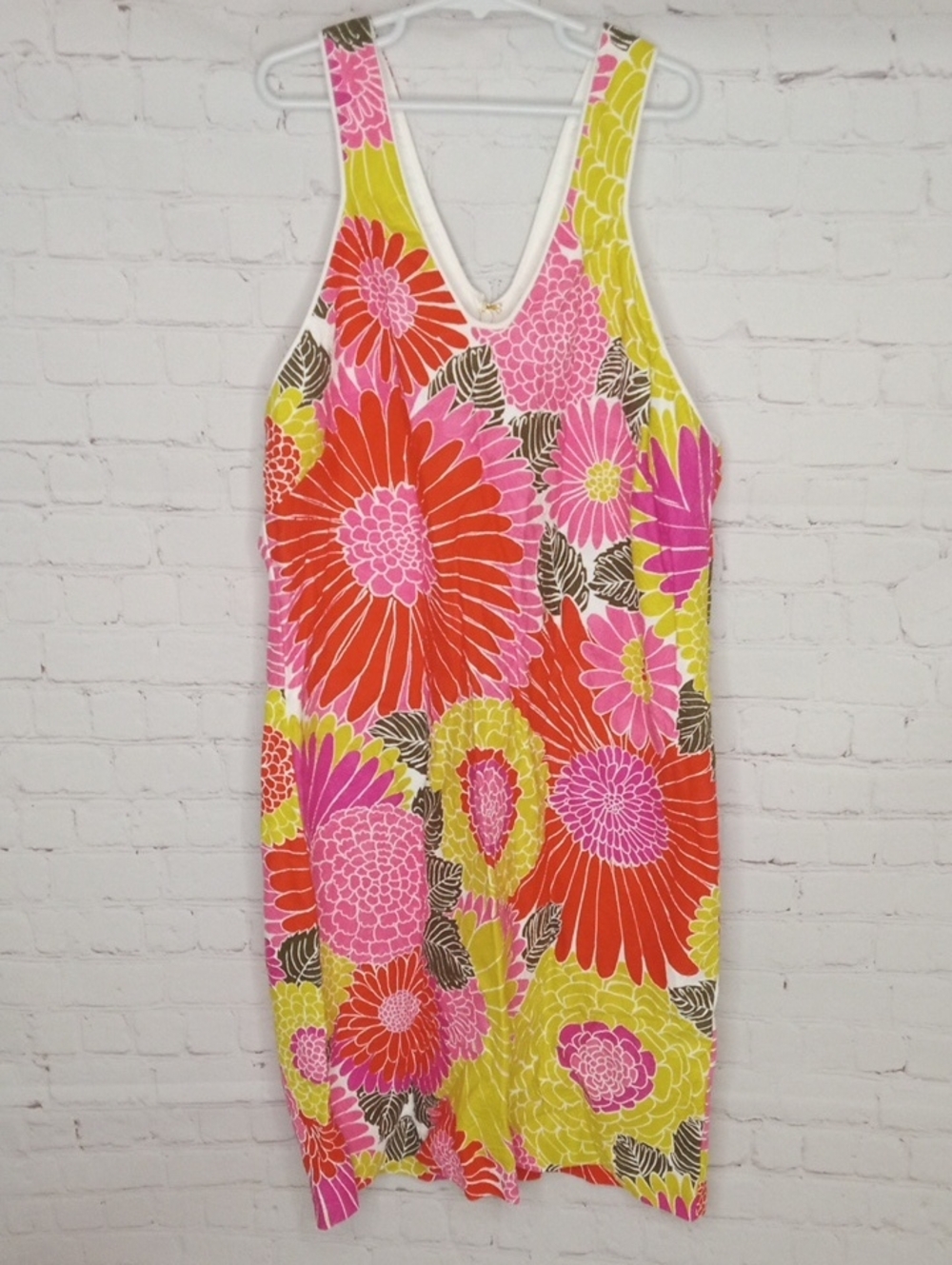Trina Turk Pink, Red & Yellow Floral Swim Top